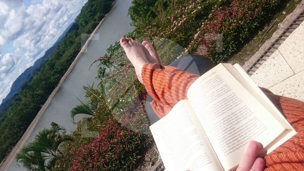Leyendo en el río